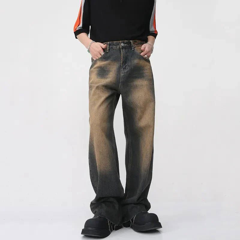 Distressed Baggy Wide Leg Jeans