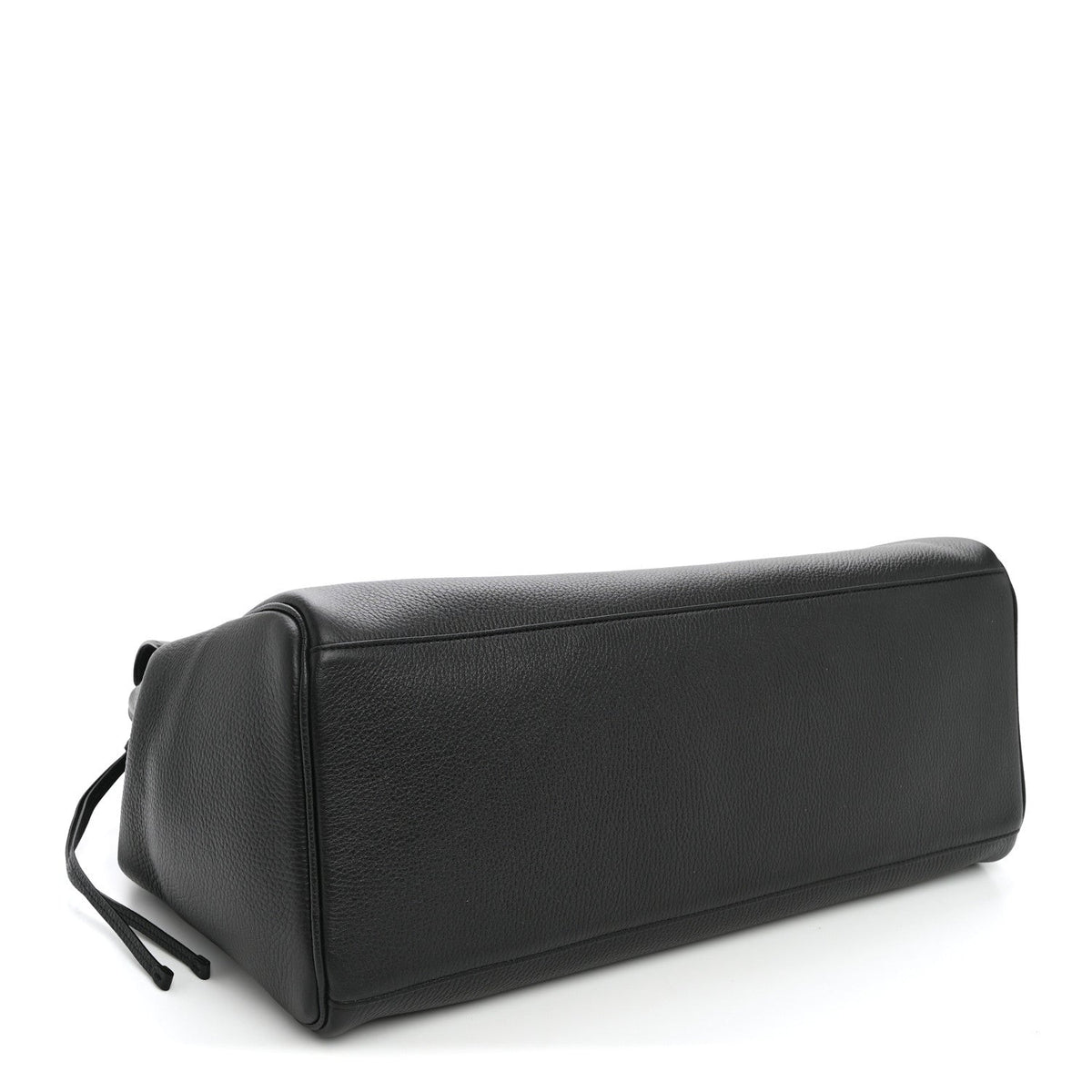 Grained Calfskin Large Urban Essentials Shopping Bag Black