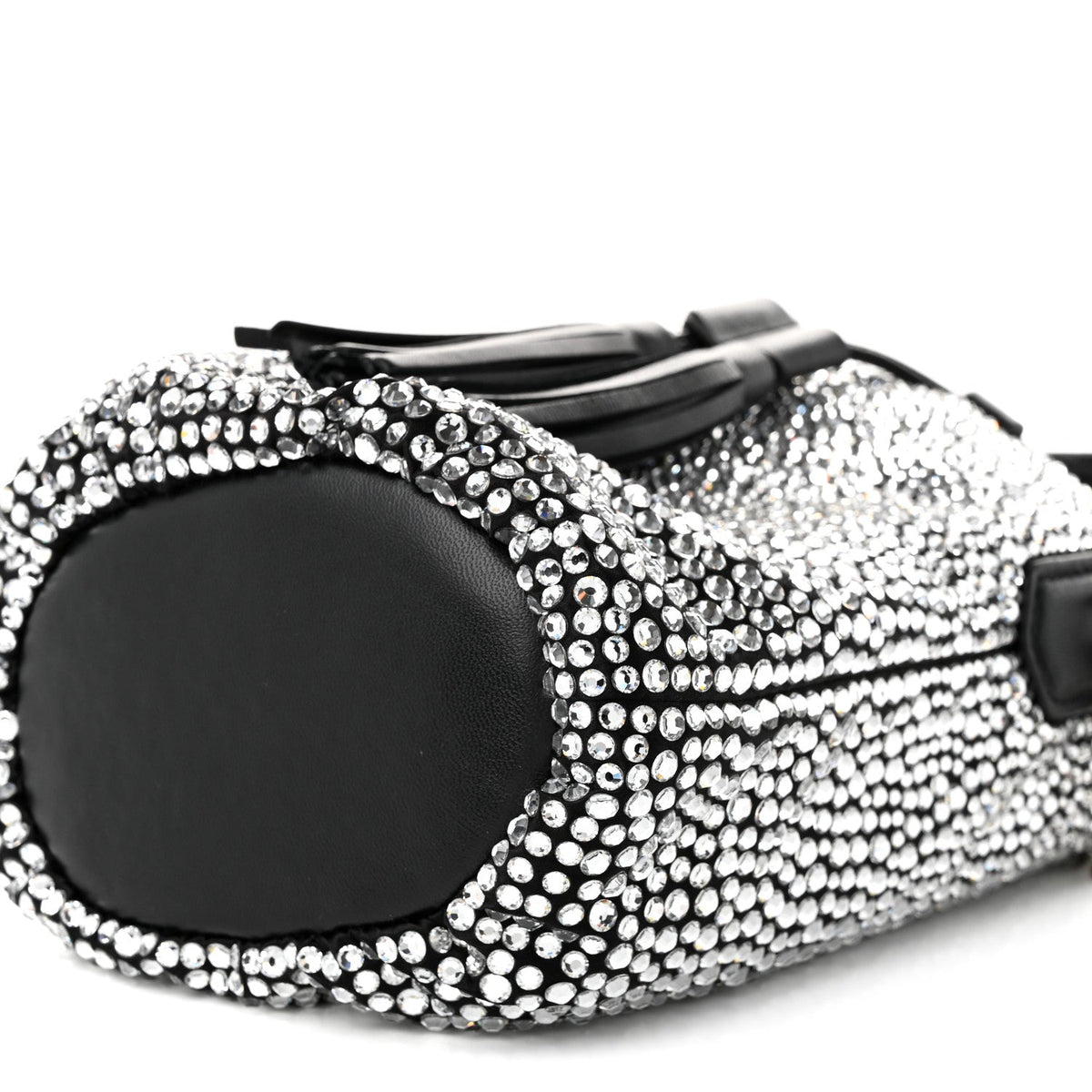 Raso Crystal Starlight Bucket Bag Black