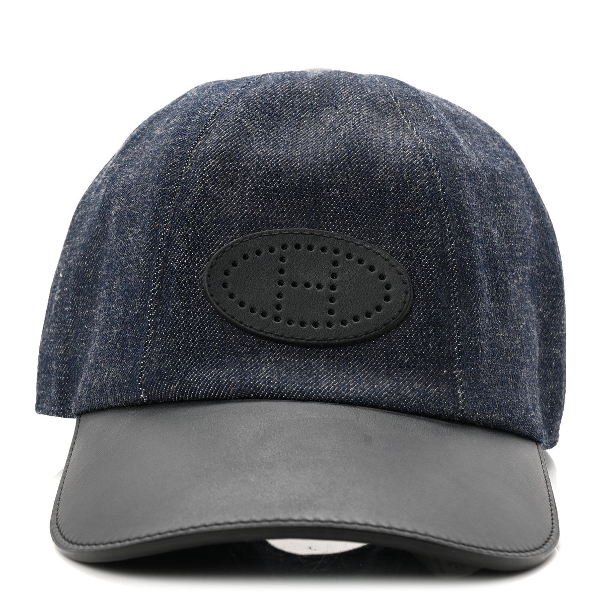 Cotton Denim Swift Sevres Evelyne Cap 59 Indigo Black