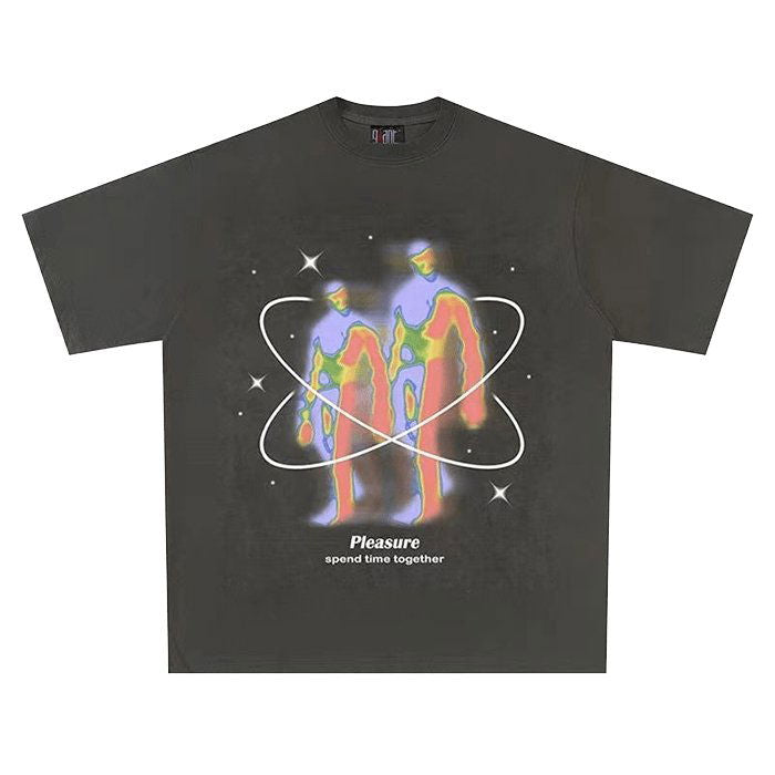 Oversized Atomic Graphic T-Shirt