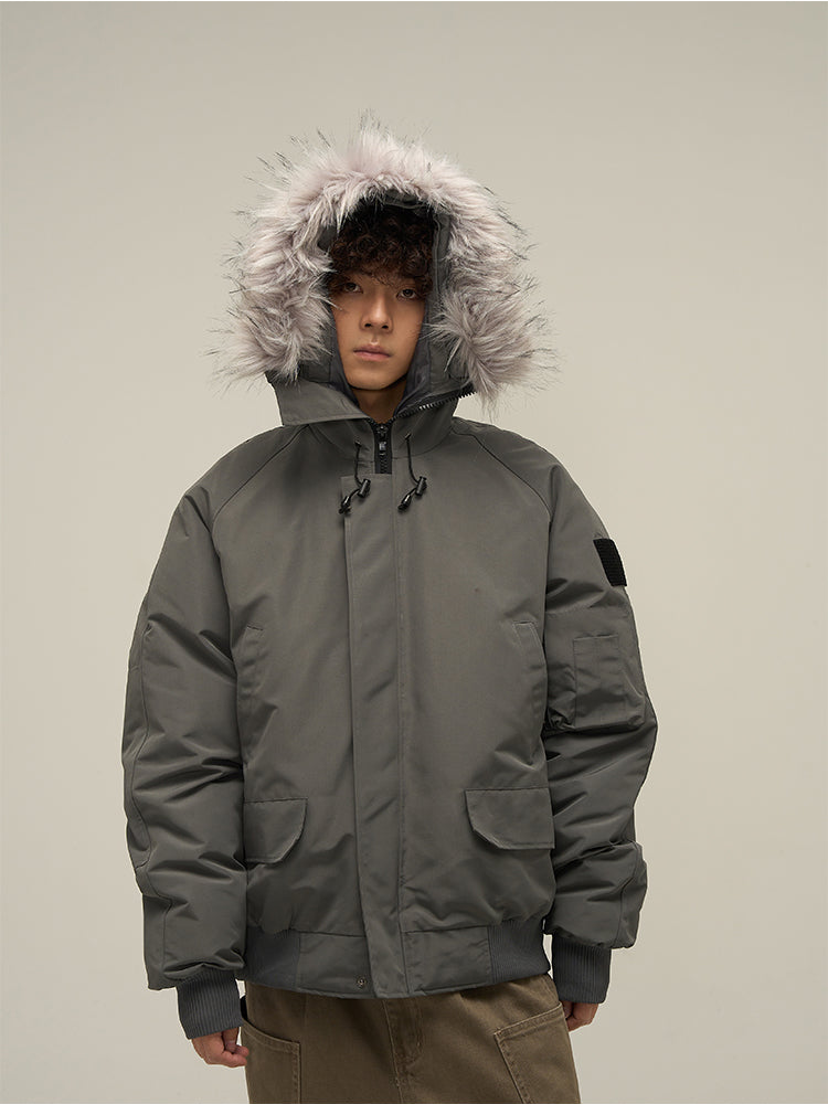 WLNEXT Faux-Fur Trimmed Parka Jacket