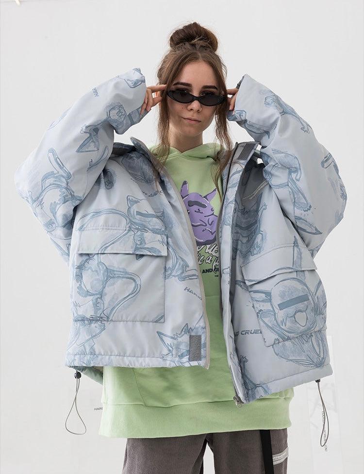 HARSH and CRUEL Blinded Monsters Parka Jacket