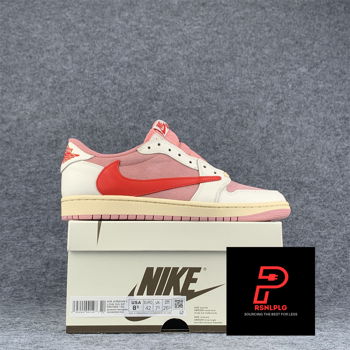 Travis Scott x Air Jordan 1 Retro Low OG 'Tropical Pink' (B-grade)