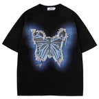 Oversized White Butterfly T-Shirt