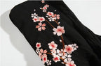 Cherry Blossom Butterfly Embroidered Hoodie
