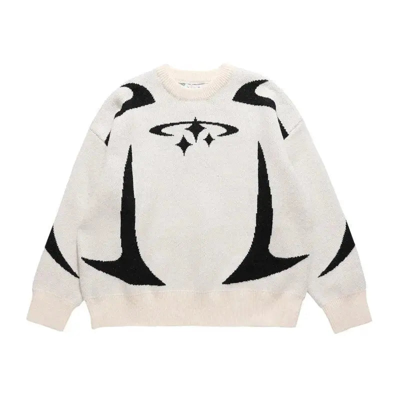 Oversized Y2K Knit Sweater Women