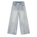 Light Wash Baggy Wide Leg Jeans