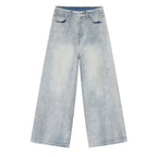 Light Wash Baggy Wide Leg Jeans