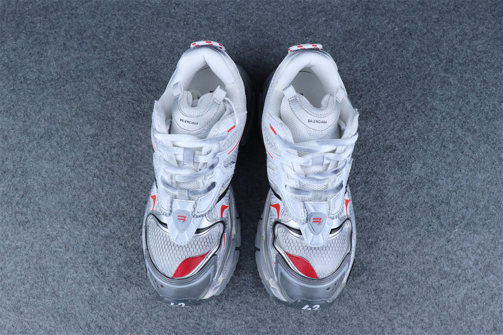 Balenciaga Runner Sneaker 'Silver White Red Orange'