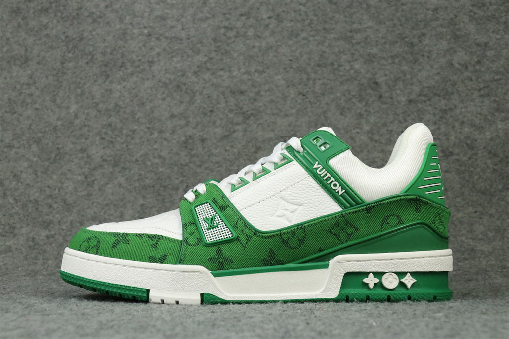 LV Trainer 'Green Monogram Denim'