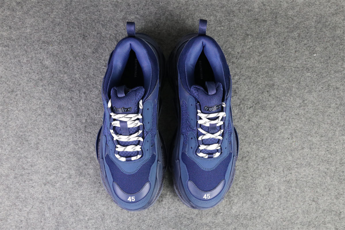 Balenciaga Wmns Triple S 'Clear Sole - Navy'