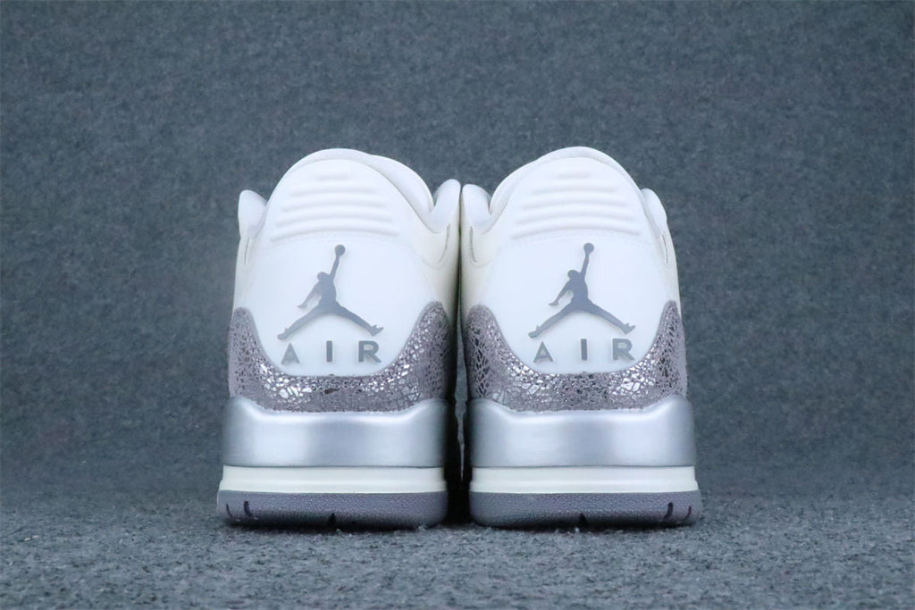Wmns Air Jordan 3 Retro 'Sail Metallic Silver'