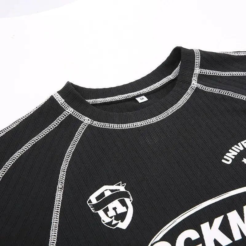 Y2K Long Sleeve Crop Top