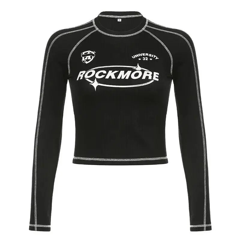 Y2K Long Sleeve Crop Top