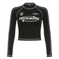 Y2K Long Sleeve Crop Top