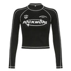 Y2K Long Sleeve Crop Top